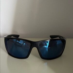 Costa reefton black sunglasses blue lens